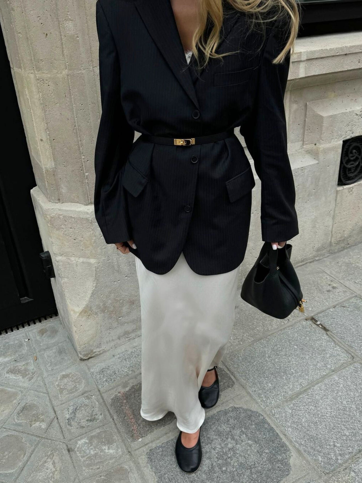 Glaiza | Elegante Bucket Bag mit Goldverschluss