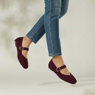 Mary-Jane | Flats mit runder Spitze