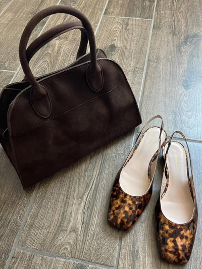 Luisa | Minimalistische Alltagstasche aus Wildleder