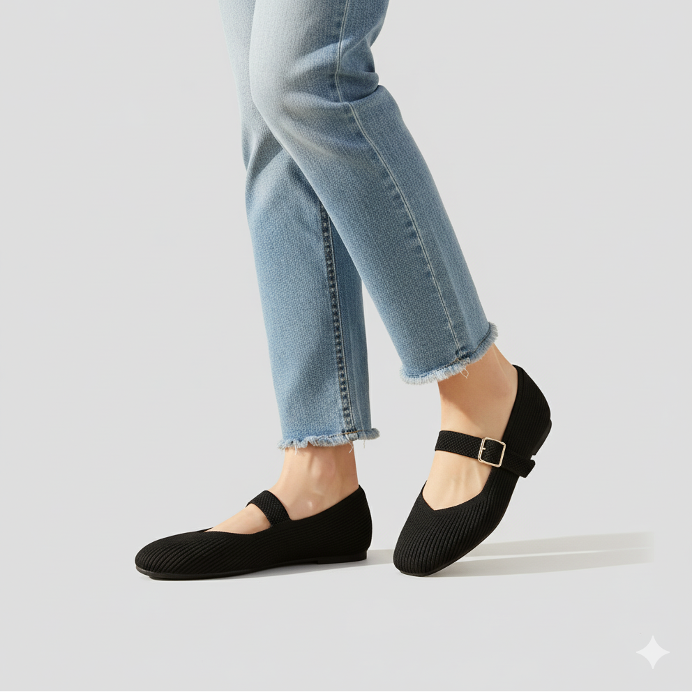 Mary-Jane | Flats mit runder Spitze