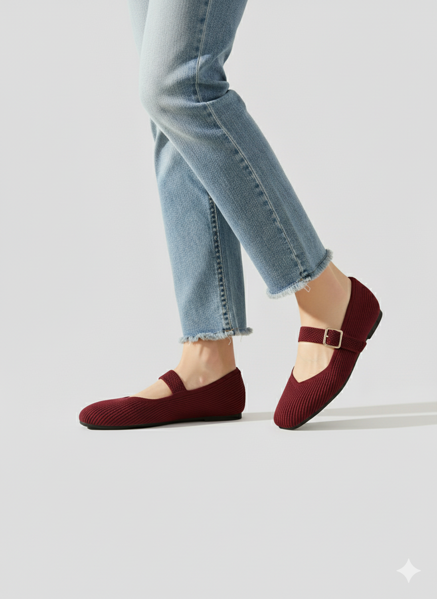 Mary-Jane | Flats mit runder Spitze