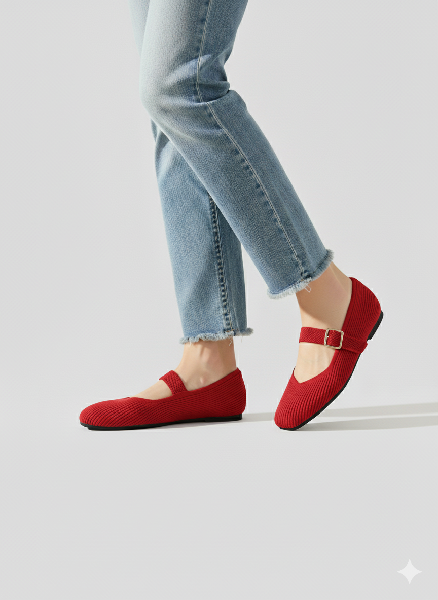 Mary-Jane | Flats mit runder Spitze