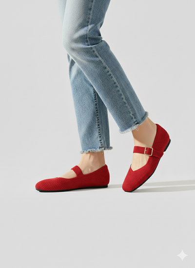 Mary-Jane | Flats mit runder Spitze