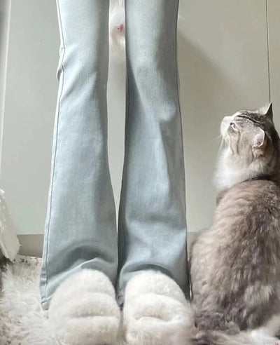 Aleria | Schmale, enge Hose mit hohem Bund und tiefem Ausschnitt