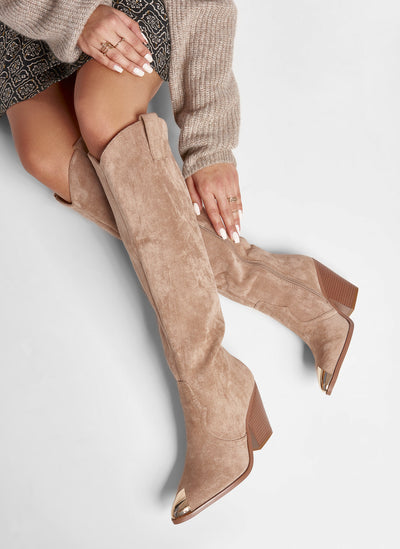 Roxy | Suedine Khaki Stiefel