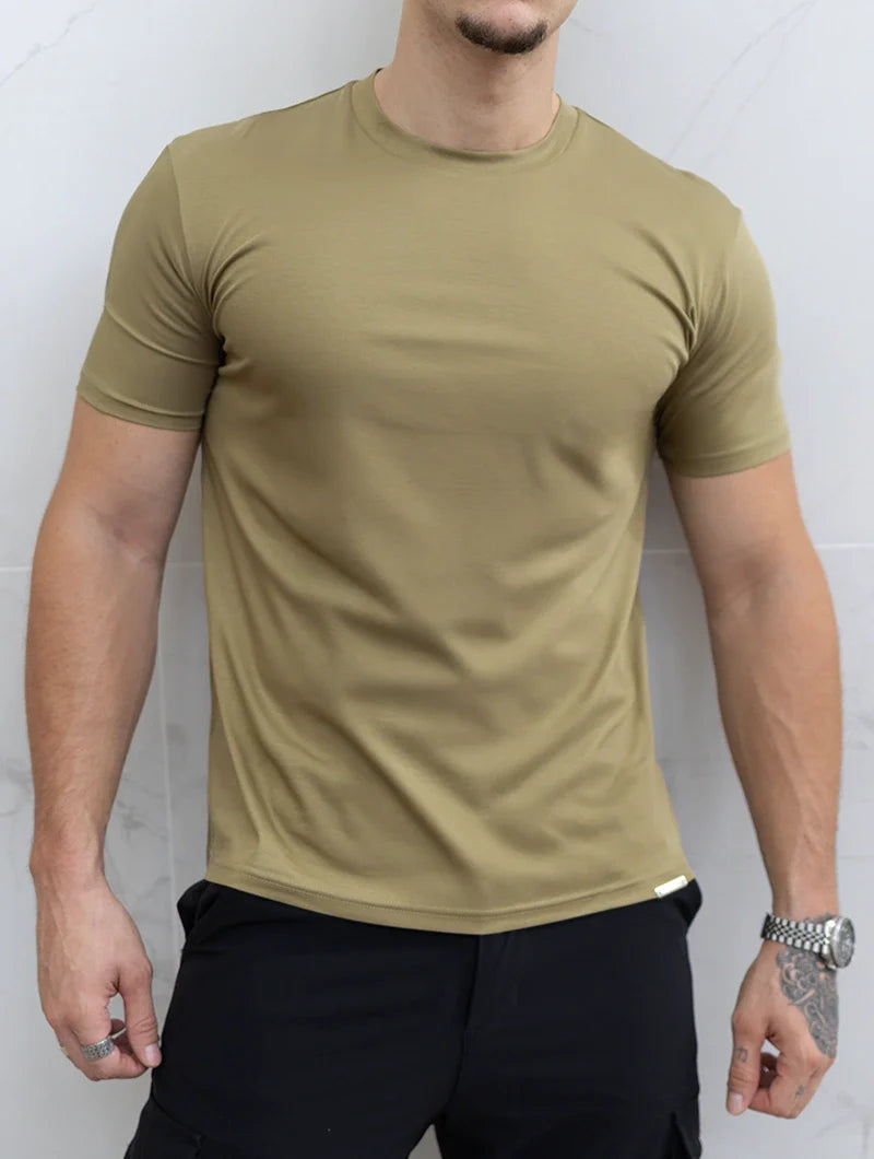 Evano | T-Shirt Khaki-Grün