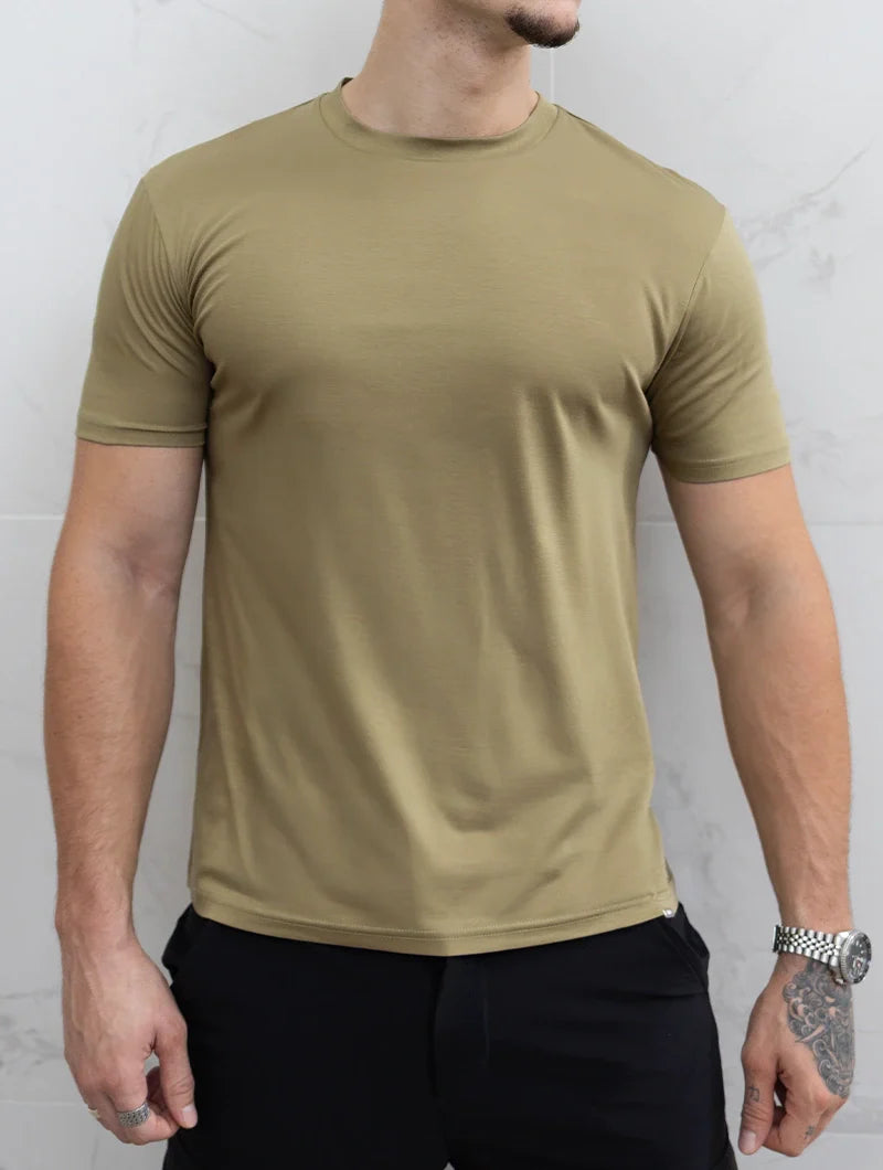 Evano | T-Shirt Khaki-Grün